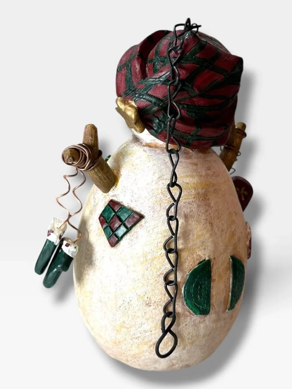 Snowman Birdhouse Hanging Decoration With 